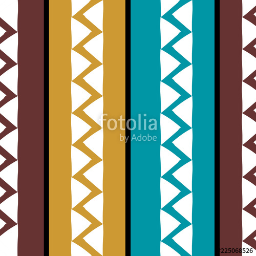 500x500 Vector Tribal Pattern With African Ethnic Drawing Good For Your