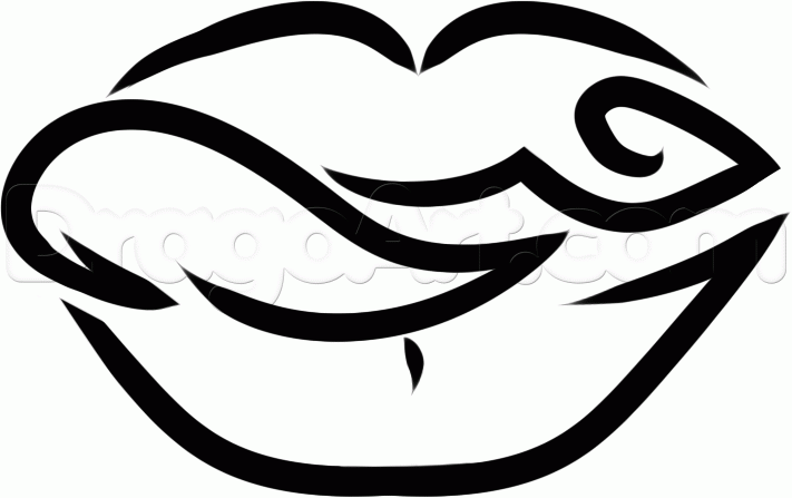 711x447 Step How To Draw Tribal Lips