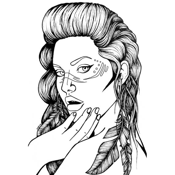 570x570 Tribal Markings Coloringbook Etsy