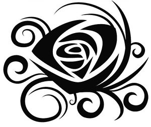 300x253 Tribal Rose Car Decal Sticker Ebay