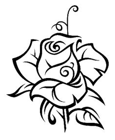 236x287 Drawn Rose Bush Tribal Rose Free Clip Art Stock Illustrations