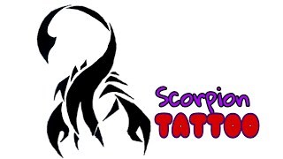 320x180 How To Draw A Scorpion Tribal Tattoo Design Style Download