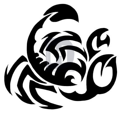 394x367 How To Draw A Tribal Scorpion, Step