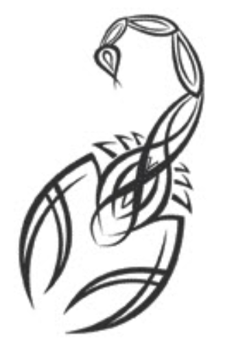 344x514 Scorpio Zodiac Tattoos Set