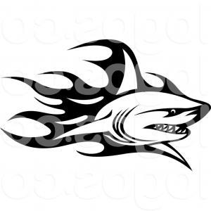 300x300 Tribal Shark Clip Art Black And White Ideas And Designs