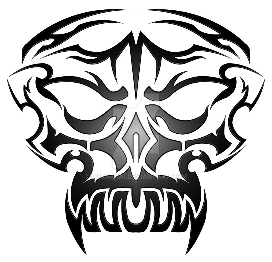 900x866 Tribal Skull Tattoos Drawings Ideas And Designs