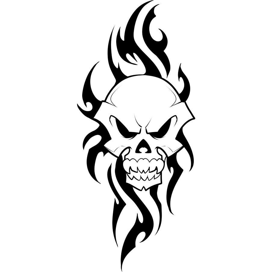 Tribal Skull Drawings | Free download on ClipArtMag