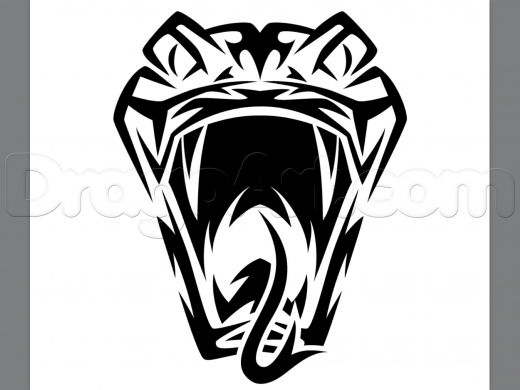 520x390 Learn How To Draw Tribal Snake Tattoo, Tattoos, Pop Culture, Free