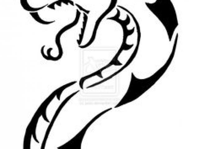 640x480 Snake Tattoo Clipart Tribal Reptile