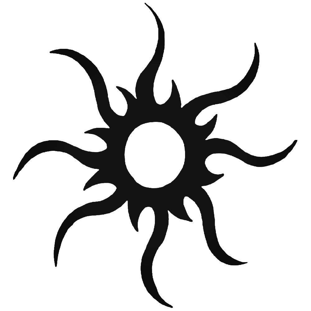 1000x1000 Tribal Sun Vinyl Decal Sticker