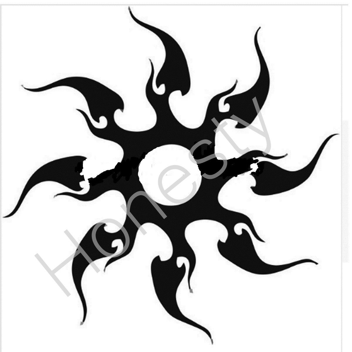 1200x1200 Tribal Sun Star Car Window Sticker Vinyl Decal Funny Jdm And All