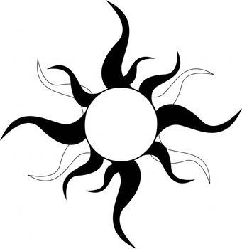 341x350 Tribal Sun Tattoos Hard Rock Cafe' Sun Tattoo Tribal, Sun