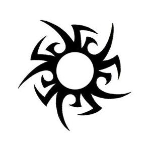 286x286 Collection Of Tribal Sun Tattoo Images In Collection