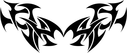 492x205 Free Tribal Tattoo Designs Vector Free Vector Download