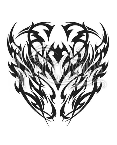 468x580 Tribal Tattoo Flash Large Print Clipart