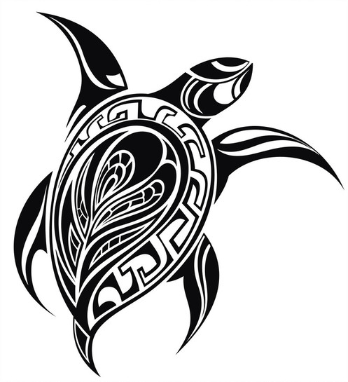 497x545 Tribal Turtle