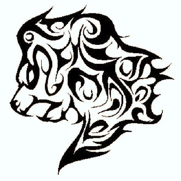 612x612 skullcandy drawing tribal wolf tattoo for free download