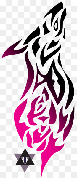 260x600 Tribal Wolf Png