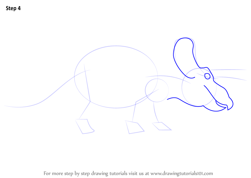 844x598 Learn How To Draw A Triceratops