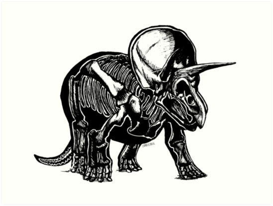 549x413 Triceratops Art Prints