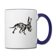 190x190 Triceratops Skeleton Sketch Vector Cool Drawing Enamel Mug