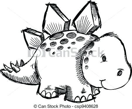 450x373 Stegosaurus Drawing