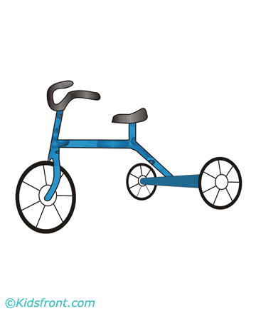 360x440 Tricycle Coloring Pages For Kids To Color And Print