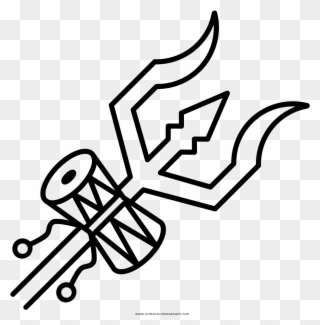 320x325 Trident Coloring Page