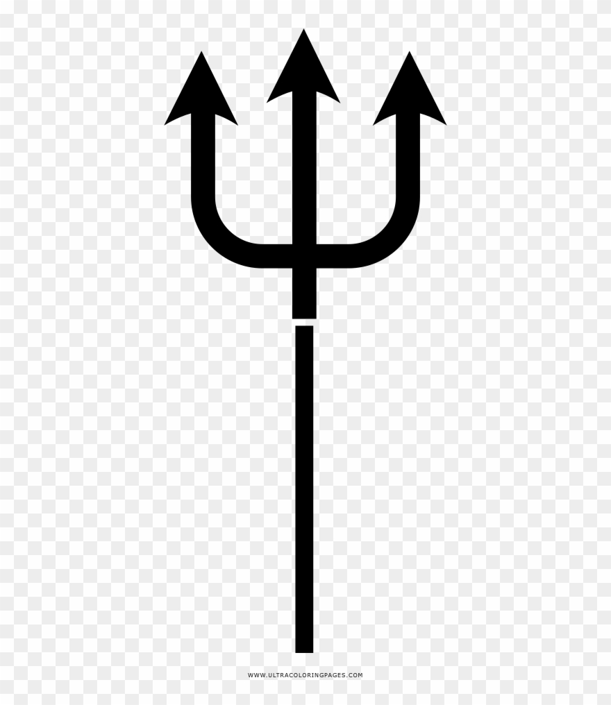 880x1016 Trident Coloring Page