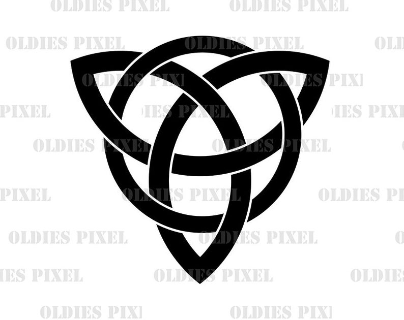 794x630 Celtic Trinity Knot Line Art Illustration Hand Drawing Digi Etsy