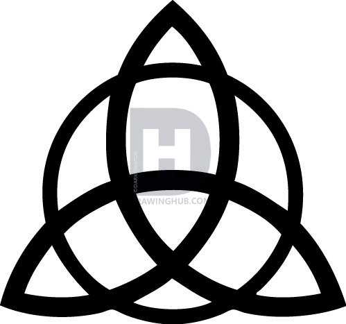 499x467 How To Draw Triquetra, Step