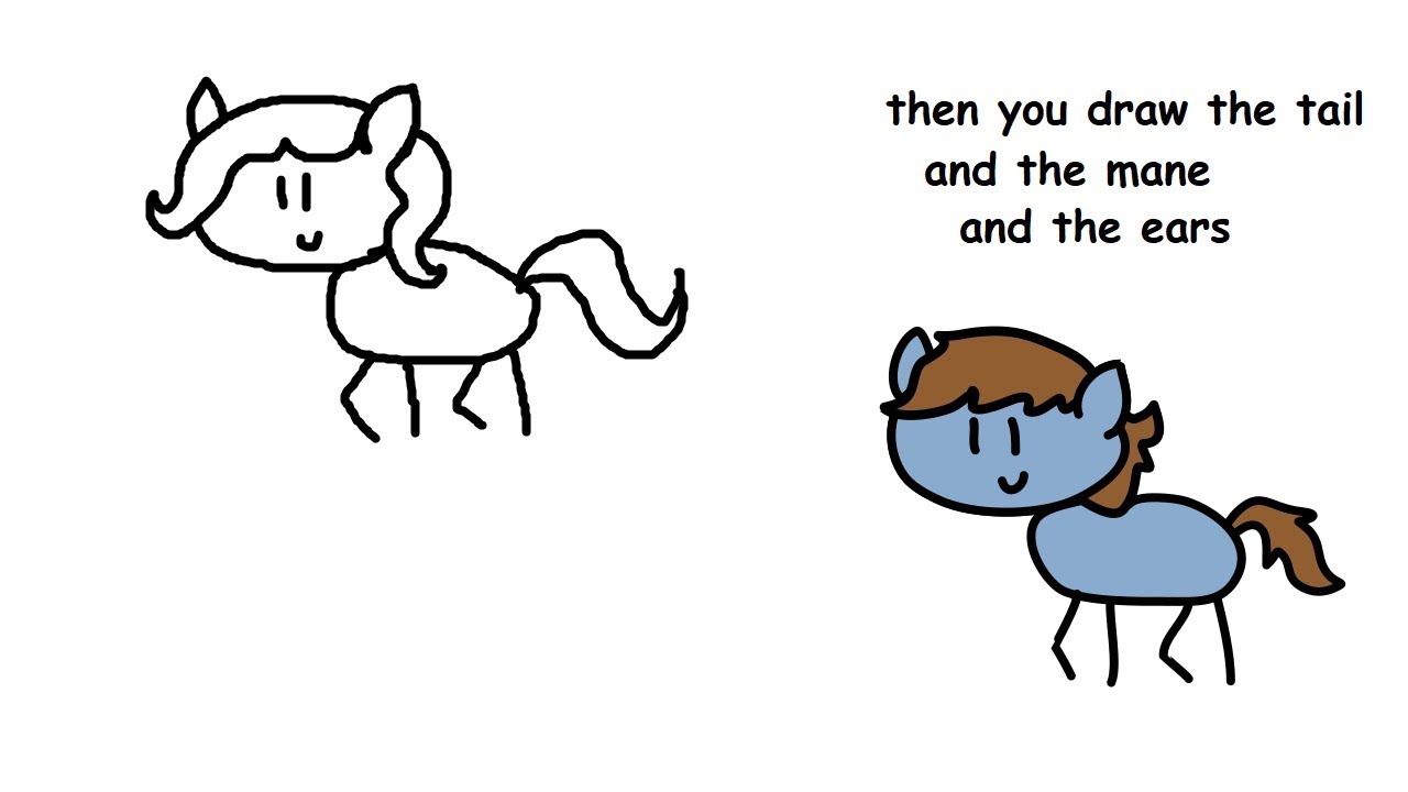 1280x720 Drawing Stick Ponies Song