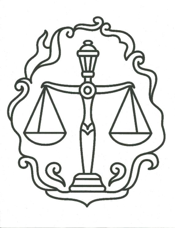 570x741 Balance Scale Coloring