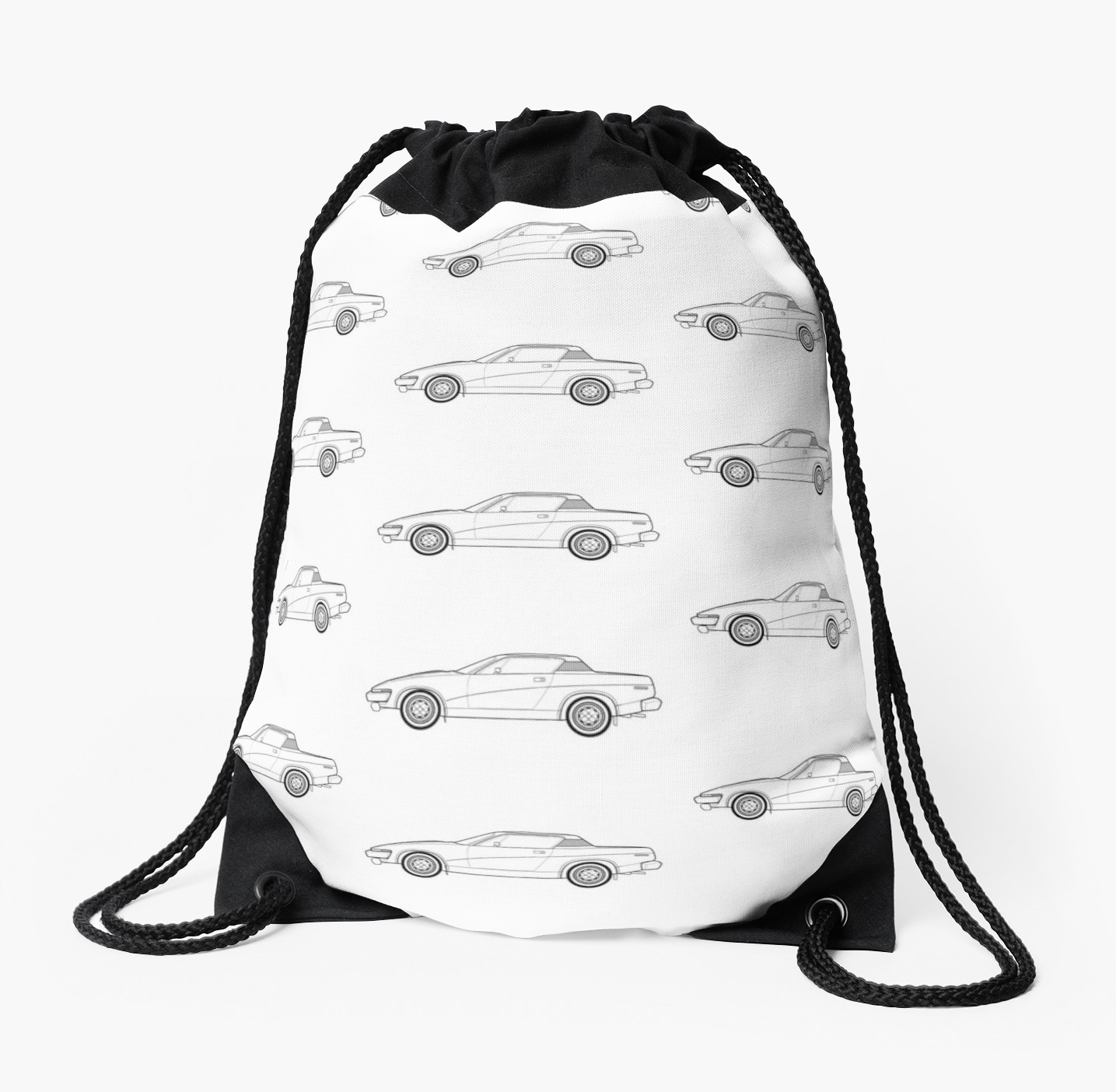1435x1404 triumph outline drawing drawstring bag
