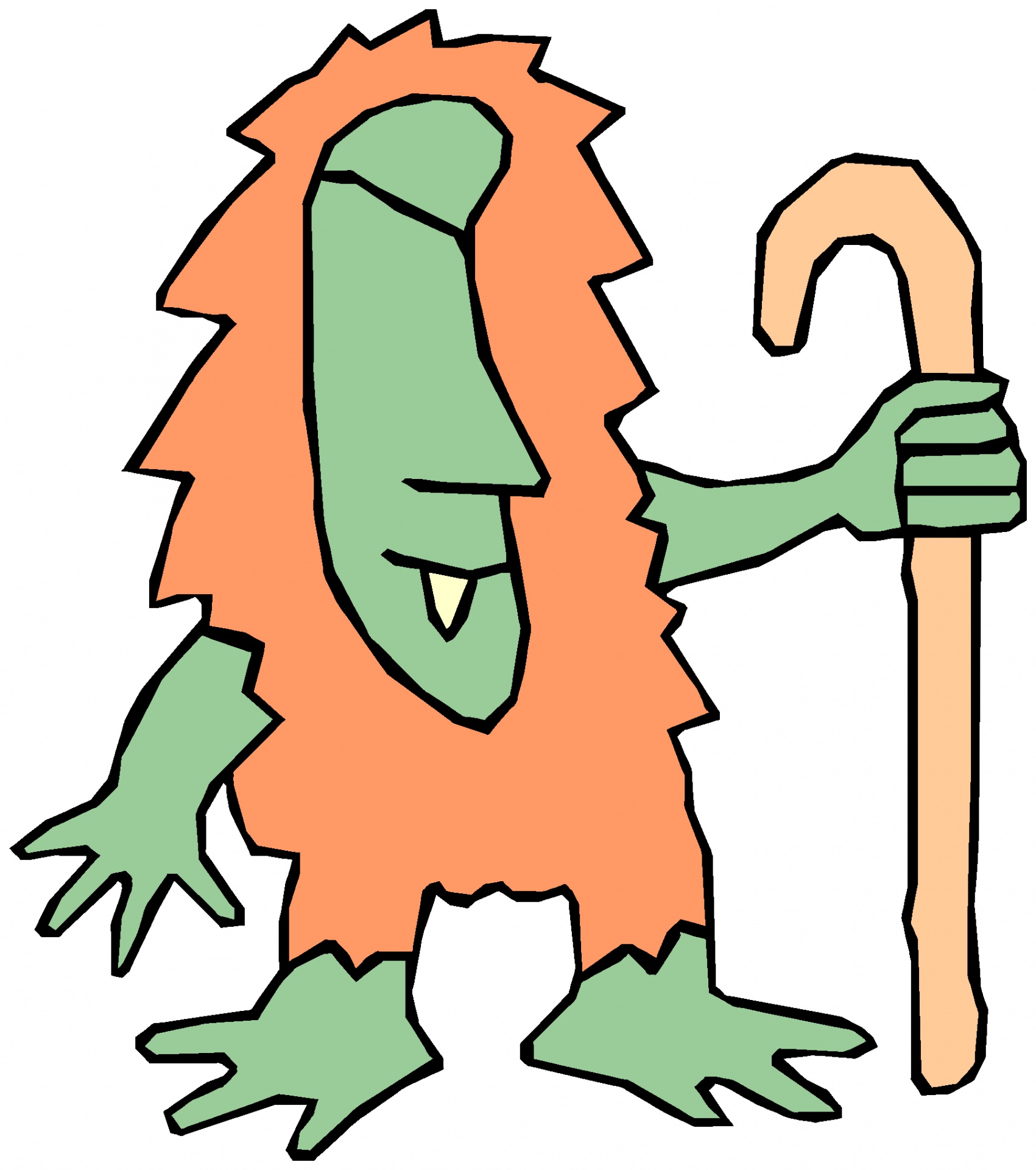 1701x1920 Troll, Creature, Figure, Drawing, Happy