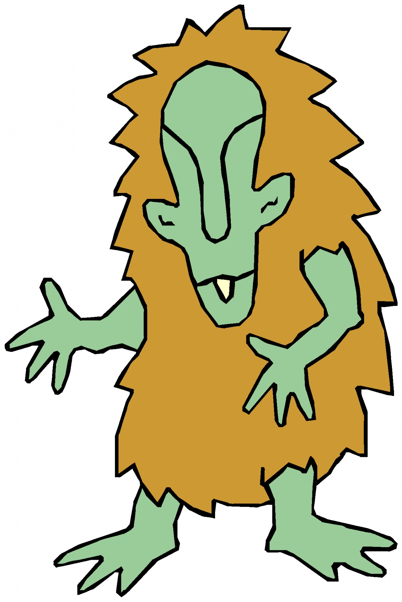 1282x1920 Troll, Creature, Figure, Drawing, Happy