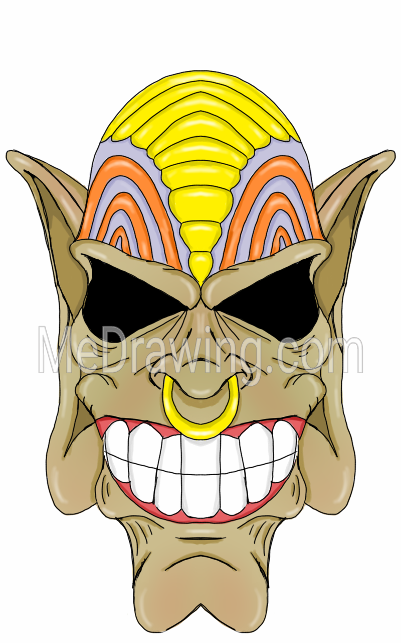 800x1280 Troll Head Color Drawing Colored Drawings