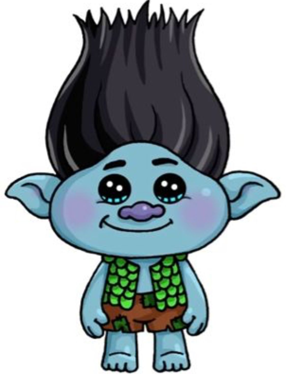 1125x1488 Troll Painted Rock Idea Rock Painting Ideas Kawaii Drawings