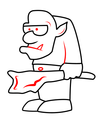 350x425 Drawing A Cartoon Troll