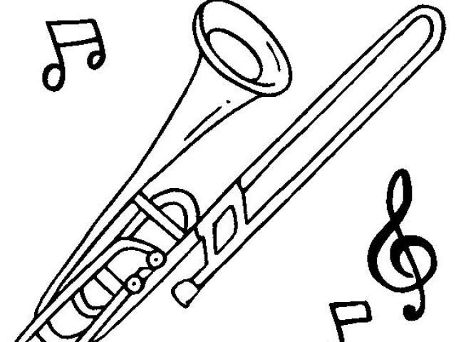 640x480 Drawn Instrument Trombone