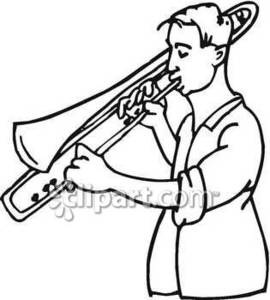 270x300 Man Blowing A Trombone