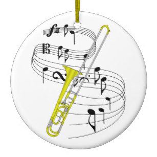 307x307 Trombone Ornaments Christmas Ornaments Zazzle Ca