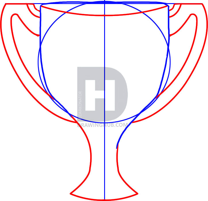 723x701 How To Draw A Trophy, Step