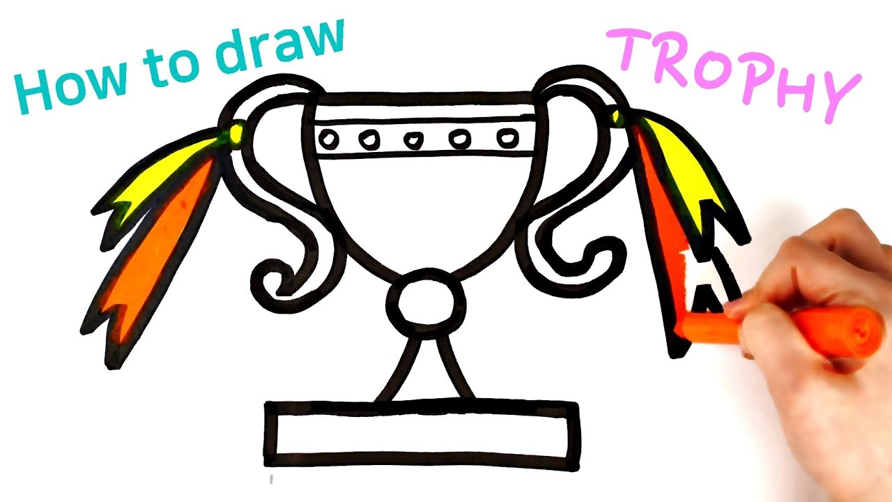 1280x720 Trophy Easy Drawing For Kids How To Draw A Trophy