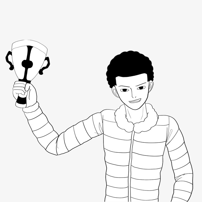 650x651 Year End Award Hand Drawn Illustration Image