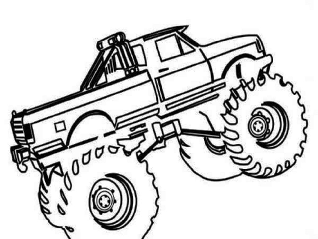 1024x768 Trophy Truck Coloring Pages
