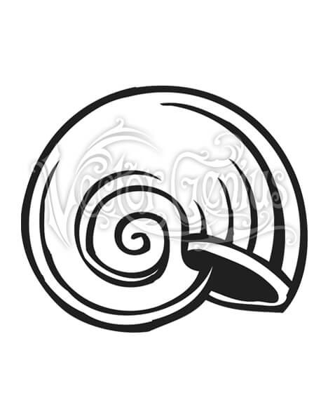 468x580 Tropical Shell Beach Clip Art