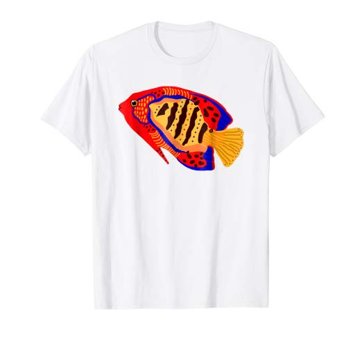 522x488 Gorgeous Tropical Fish Drawing Holiday Graphic Tee