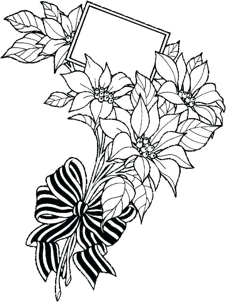 750x1000 Flower Bouquets Coloring Pages Flower Bouquet Coloring Pages