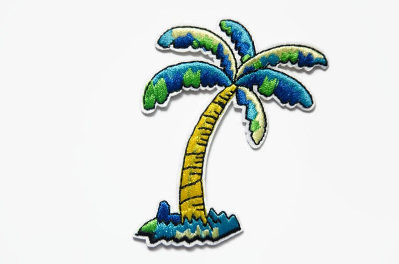 794x526 Tropical Palm Tree Patch Iron On Patches And Appliques Sew Etsy